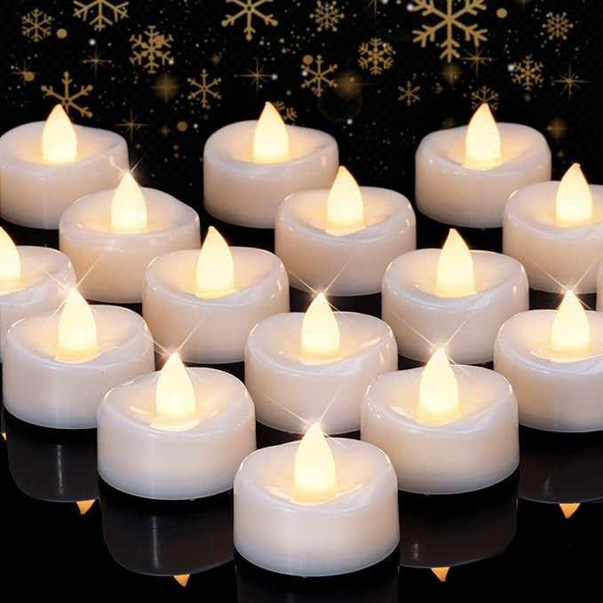 merrynights LED Candles, Tea Lights Candles Battery Operated Bulk, 100PCS Long-Lasting 200 Hours ... | Amazon (US)