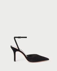 Jaden Black Suede Pump | Loeffler Randall