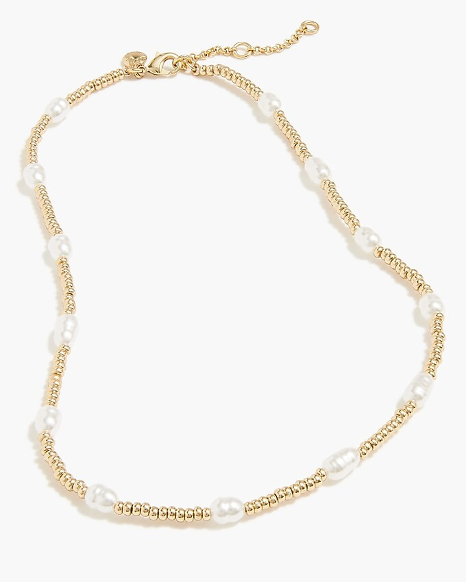 Pearl beaded layering necklace | J.Crew Factory