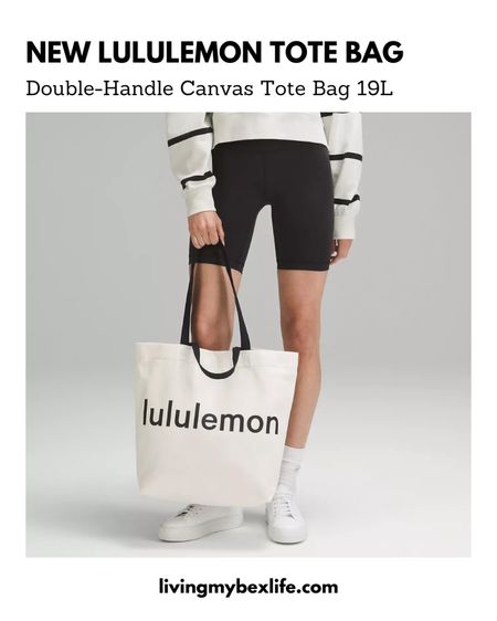 New lululemon Canvas Tote Bag 🖤 

#lululemon #lululemontotebag #totebag #canvastote #boatandtote #lululemonbag 

#LTKBacktoSchool #LTKtravel #LTKFind