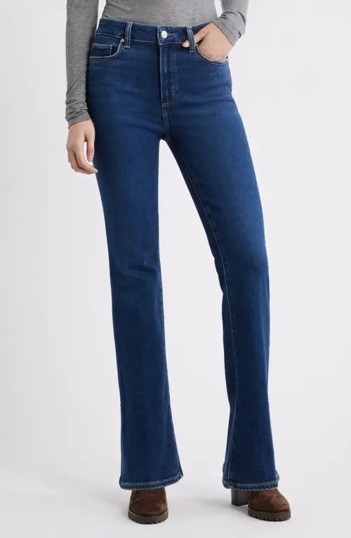 PAIGE Laurel Canyon High Waist Flare Jeans in Mabry at Nordstrom, Size 32 | Nordstrom