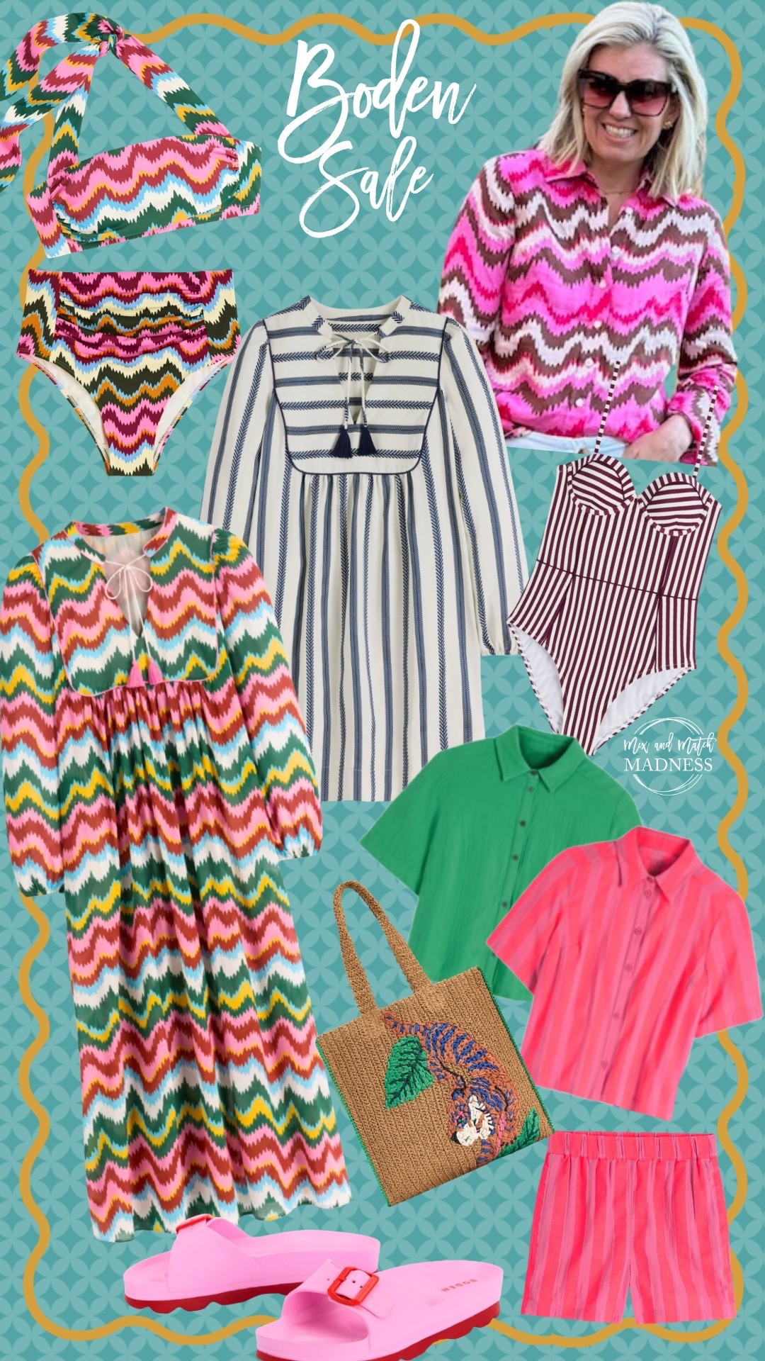 Boden up to 50% off…price as marked!! 

*new styles 15% off with EY7H

Sizing:
Swim - 34B Rhodes & 4 in blue print
Dresses - 2
Tops - 2

#LTKSaleAlert #LTKdayinmylife #LTKSeasonal