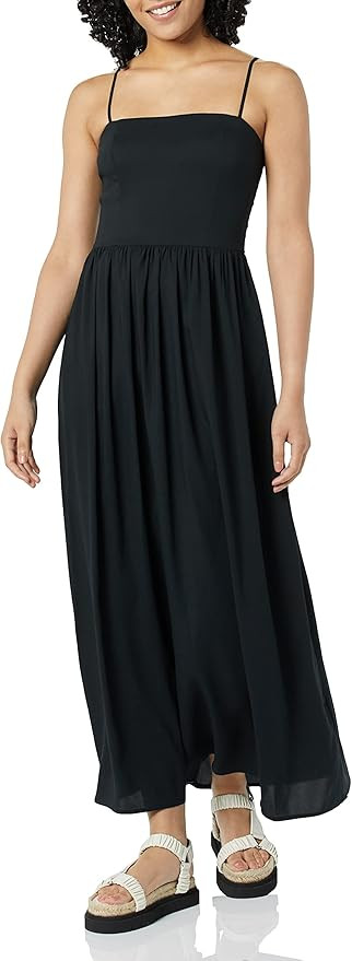 Amazon Brand - Goodthreads Women's Georgette Smock-Back Cami Maxi Dress | Amazon (US)