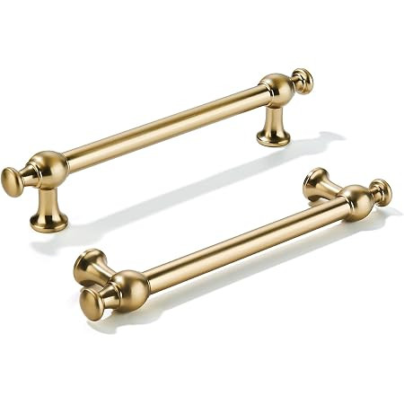 Amerdeco 10 Pack Champagne Bronze Cabinet Pulls 3 Inch(76mm) Hole Center Cabinet Hardware Kitchen... | Amazon (US)