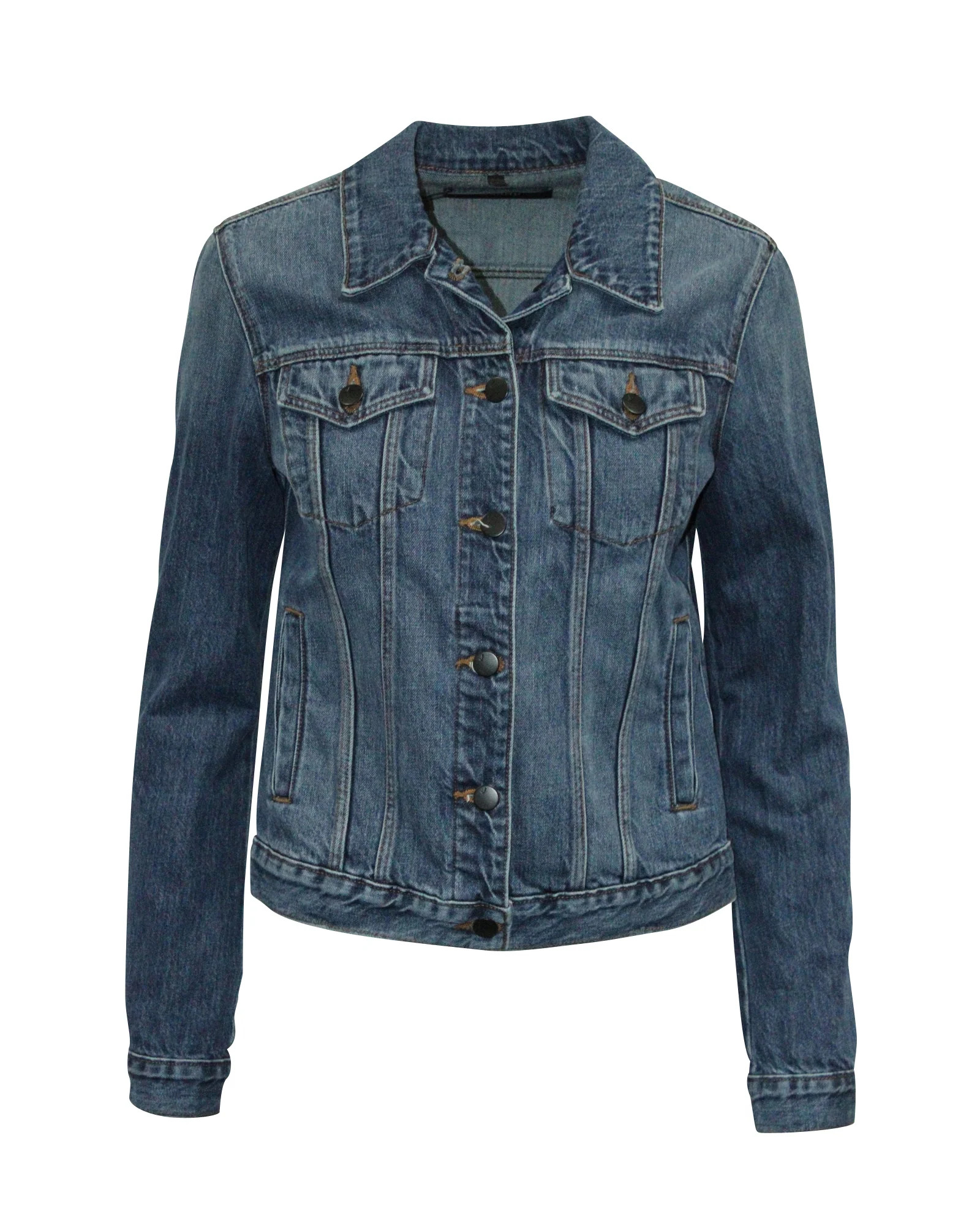J Brand Jacket in Blue Cotton Denim | Shop Simon