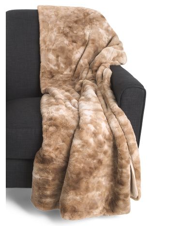 Mila Faux Fur Throw | TJ Maxx