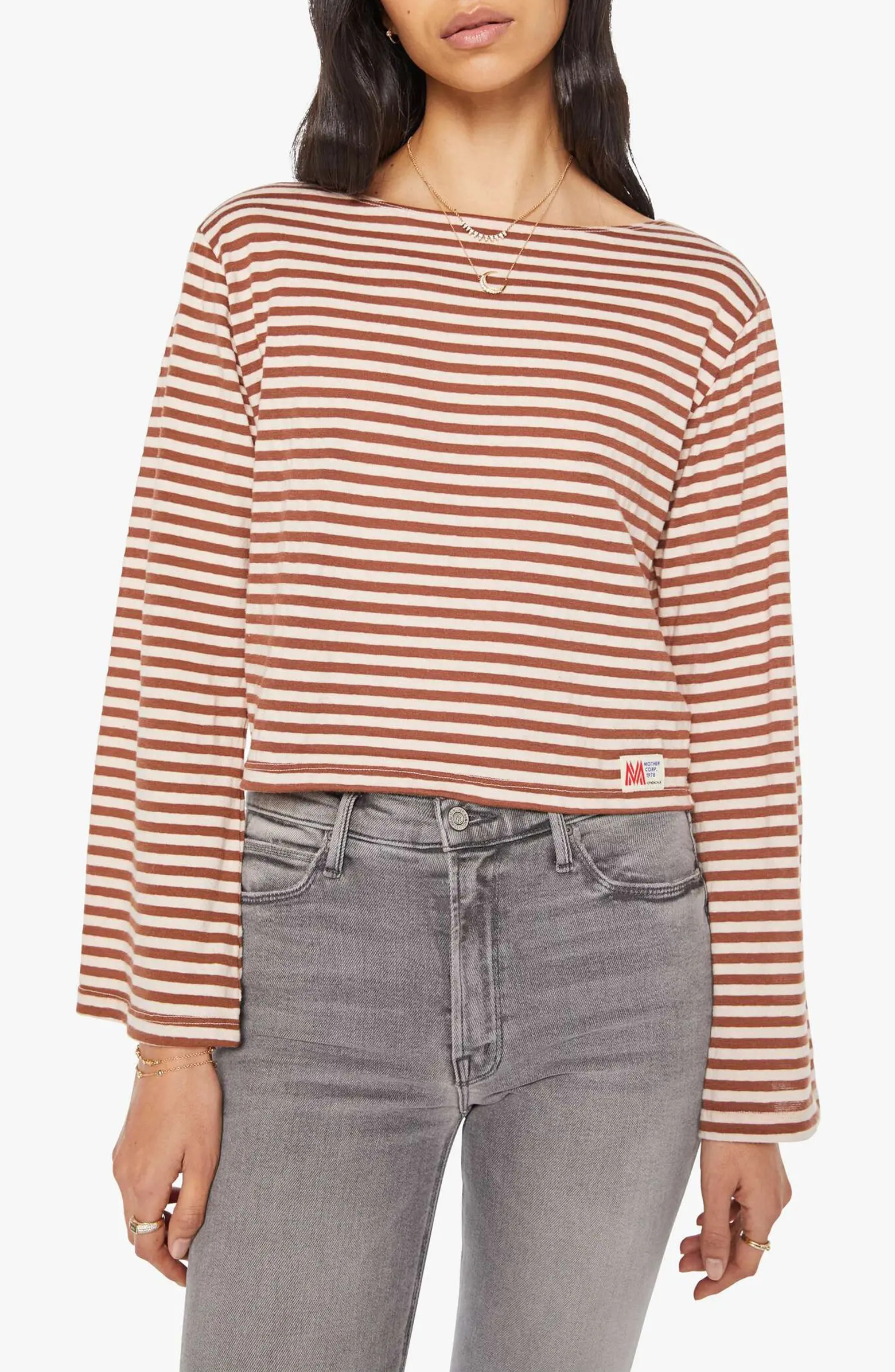 The Skipper Bell Stripe Long Sleeve Cotton T-Shirt | Nordstrom