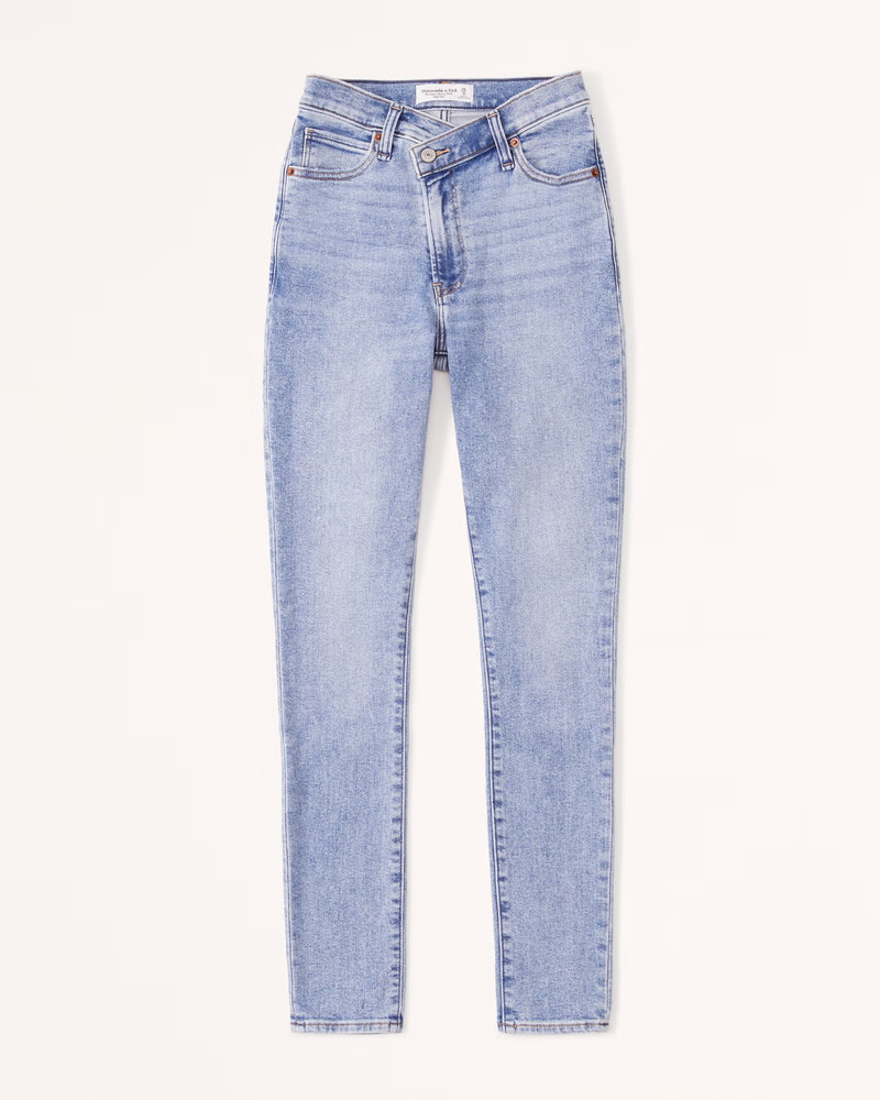 Women's High Rise Super Skinny Ankle Jean | Women's Bottoms | Abercrombie.com | Abercrombie & Fitch (US)