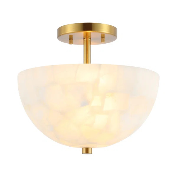 Diem Alabaster Semi Flush Mount | Wayfair North America