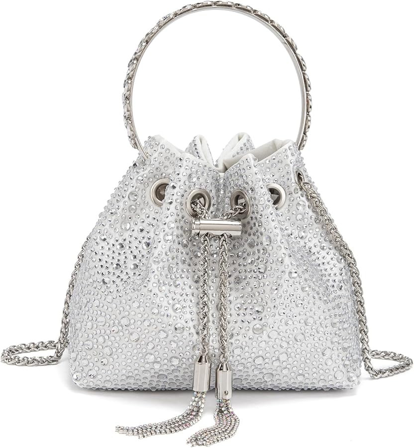 Sweetovo Evening Bag for Women Sparkly Rhinestone Handbag Colorful Clutch Purses Bling Crossbody ... | Amazon (US)