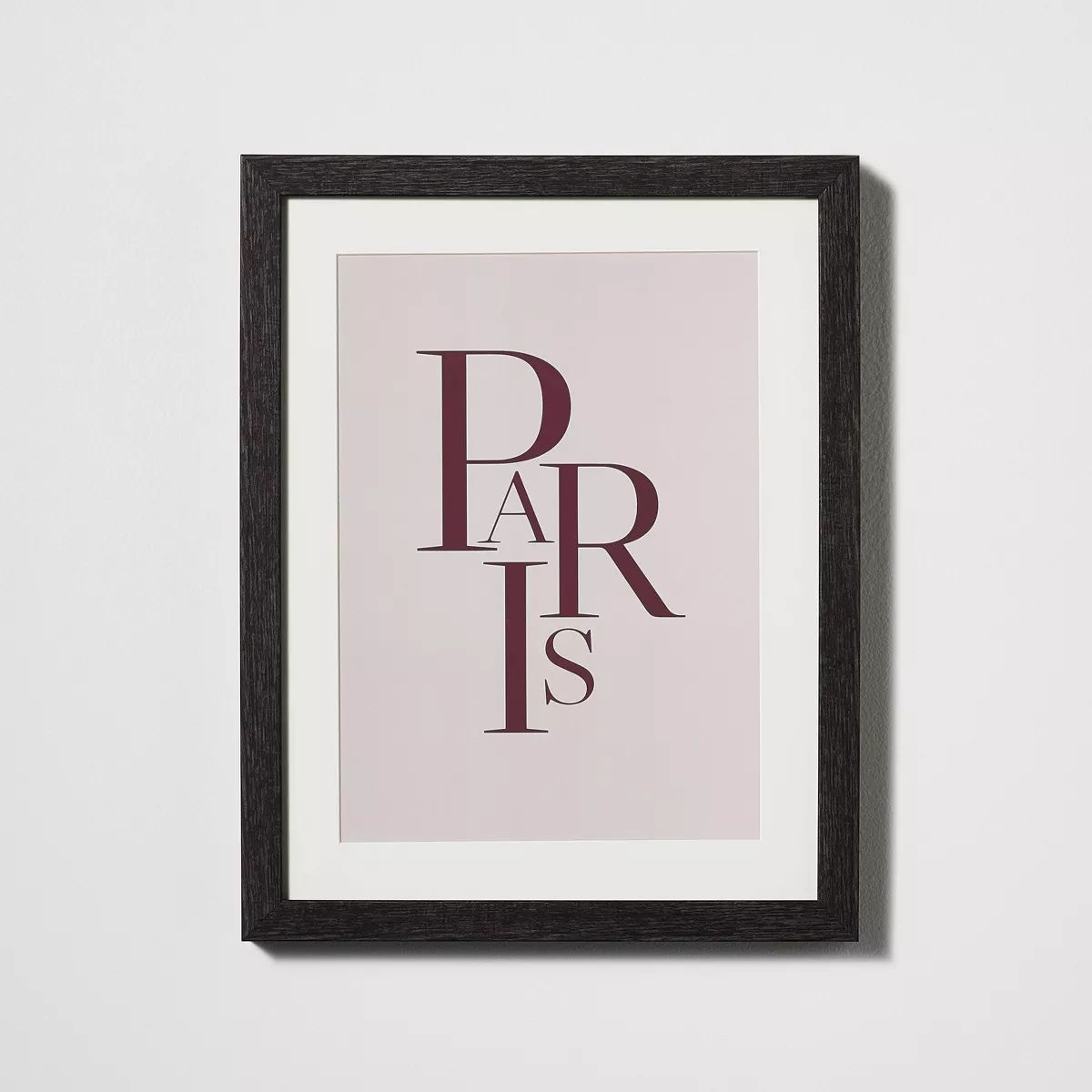 11" x 14" Paris Framed Under Glass with Mat Dark Wood - Threshold™ designed with Studio McGee | Target