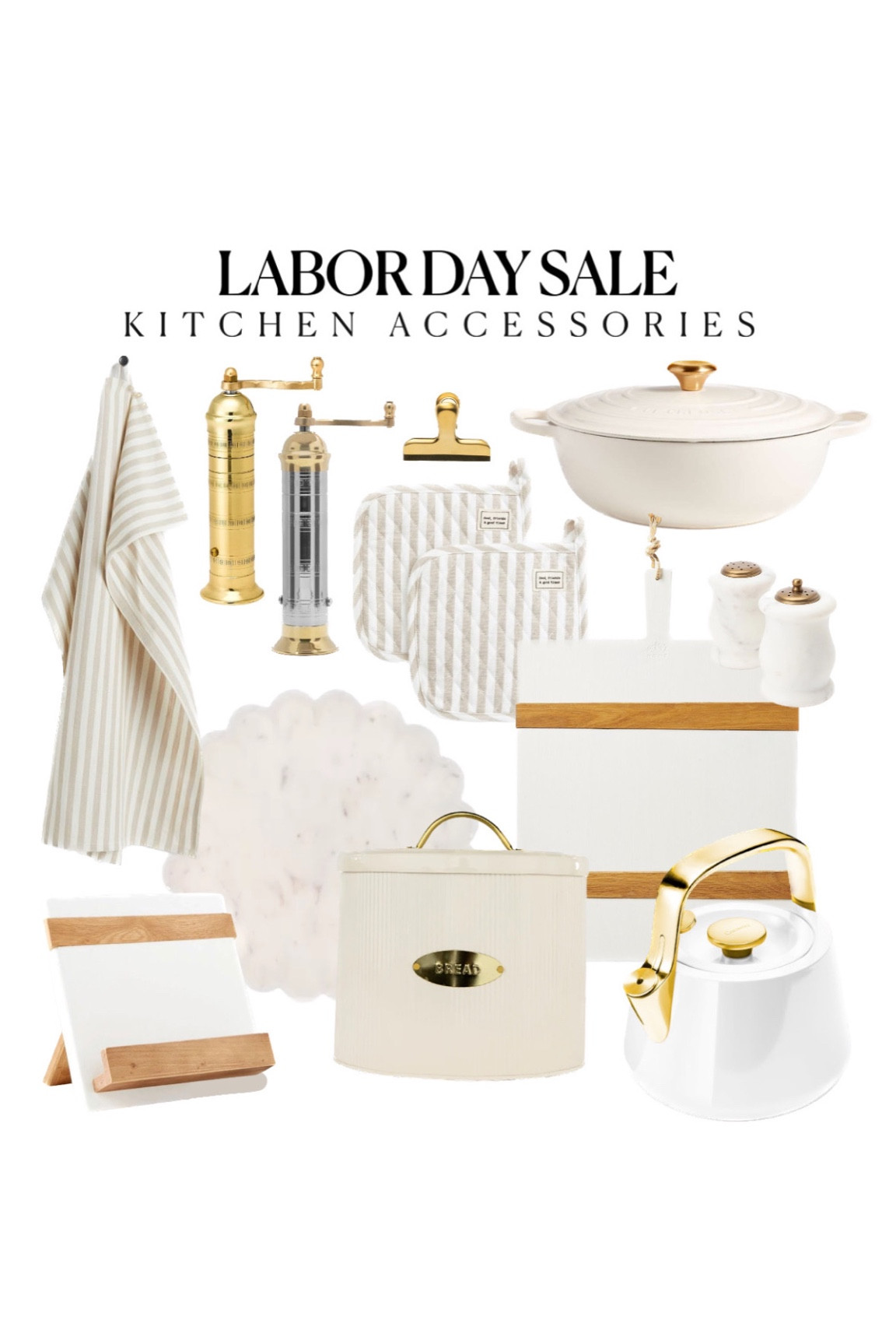 Labor Day sale kitchen accessories! Mixed pepper mill is on major sale! 🌟 white and gold kitchen essentials brass pepper mill   

#LTKhome #LTKunder50 #LTKsalealert