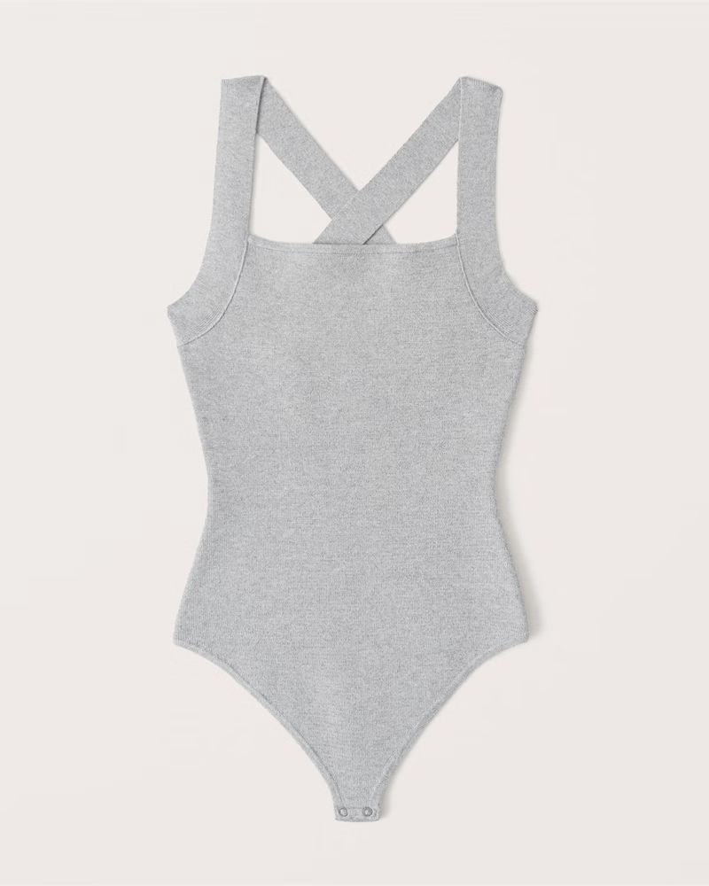 Crossback Sweater-Knit Bodysuit | Abercrombie & Fitch (US)