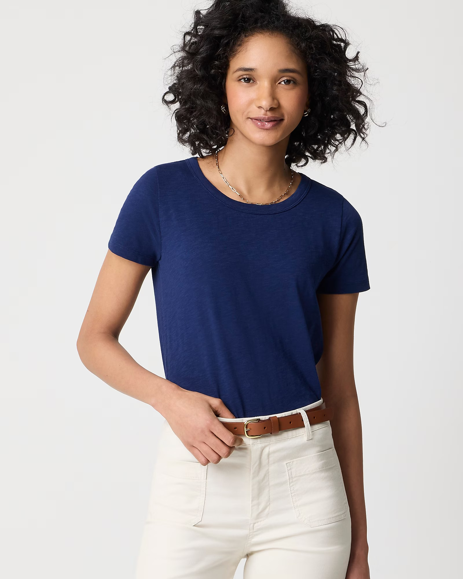 Short-sleeve girlfriend crewneck tee | J.Crew Factory