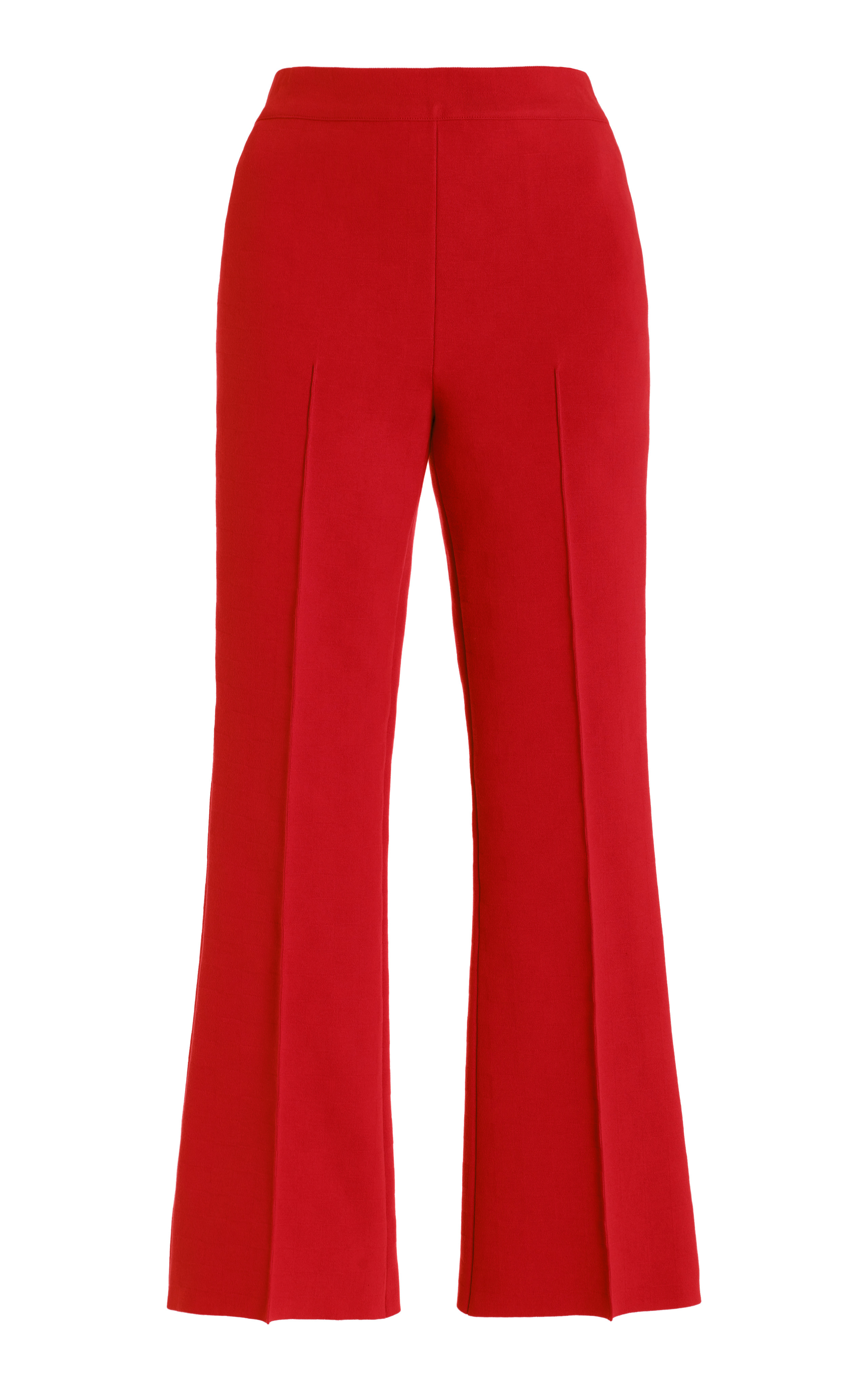 Exclusive Long Kick Flared Stretch-Cotton Knit Pants | Moda Operandi (Global)