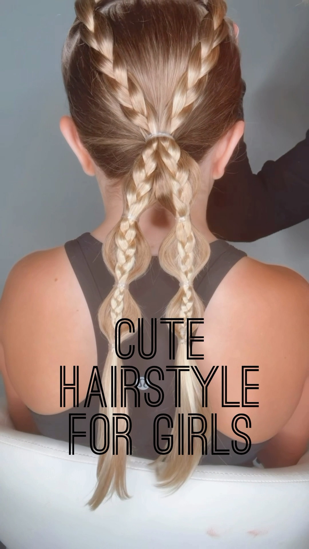 CUTE HAIRSTYLE FOR GIRLS 🩷 I just love this hairstyle for school, summertime, sports, or anything! It’s a great one to try! I’m going to share our favorite hair products, too! Love for you to follow for daily hairstyles! ✨🩷