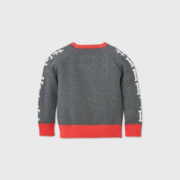 Toddler Girls' Elfie Ugly Christmas Sweater - Gray | Target