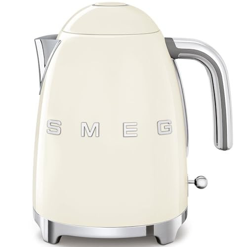 SMEG 50's Retro Style 7 Cup Electric Water Kettle with Automatic Shutoff, Removable Base, and Water Indicator, KLF03CRUS, Cream | Amazon (CA)