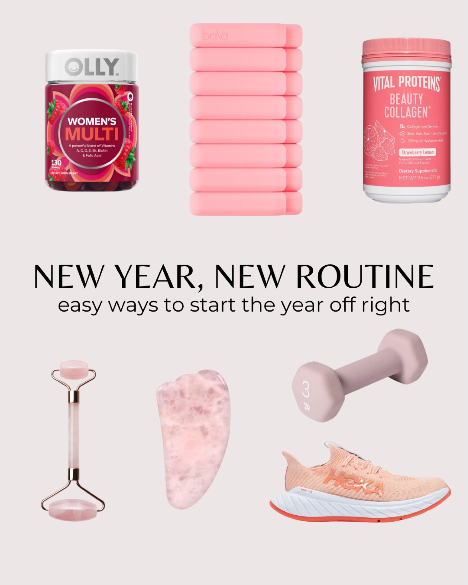 There’s nothing special about Jan 1 BUT I do like starting the year with some easy, affordable routine changes.

My goal for January is to get in as much protein as I can, cardio & light weights, and daily self care! 

Most of this is <$20 and at Target! 

#newyearnewhabits #newyearresolution #fabfitfun #fitness #januarygoals

#LTKfitness #LTKfindsunder50 #LTKSeasonal