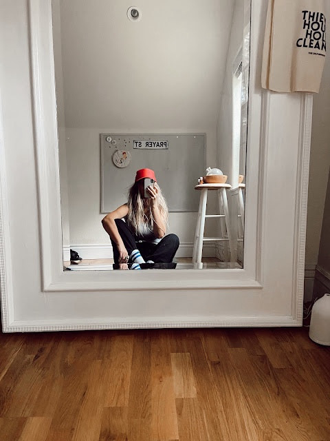 Workout outfit + bible + work set up! 

#LTKfitness #LTKMostLoved