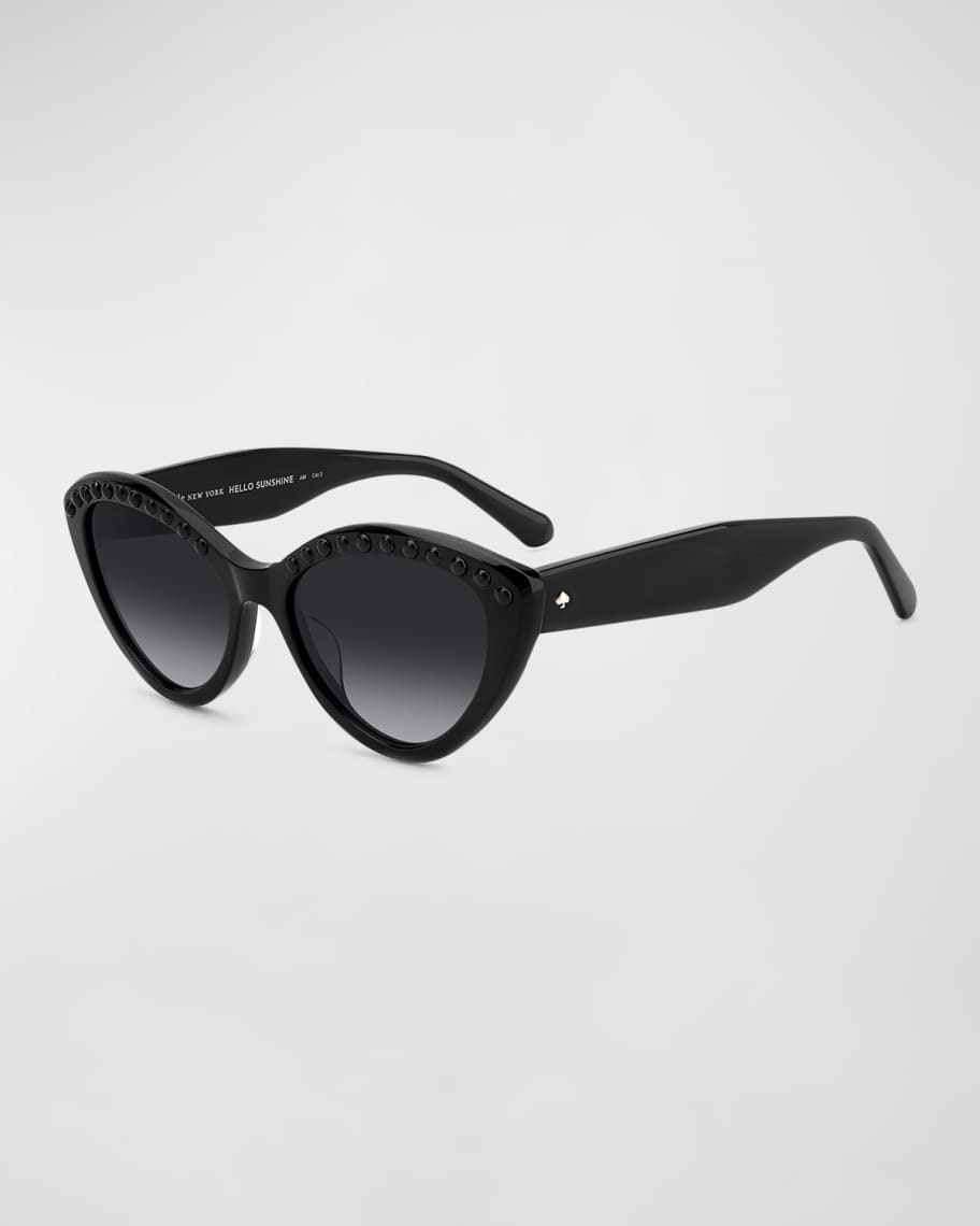 kate spade new york junigspear pearly acetate cat-eye sunglasses | Neiman Marcus