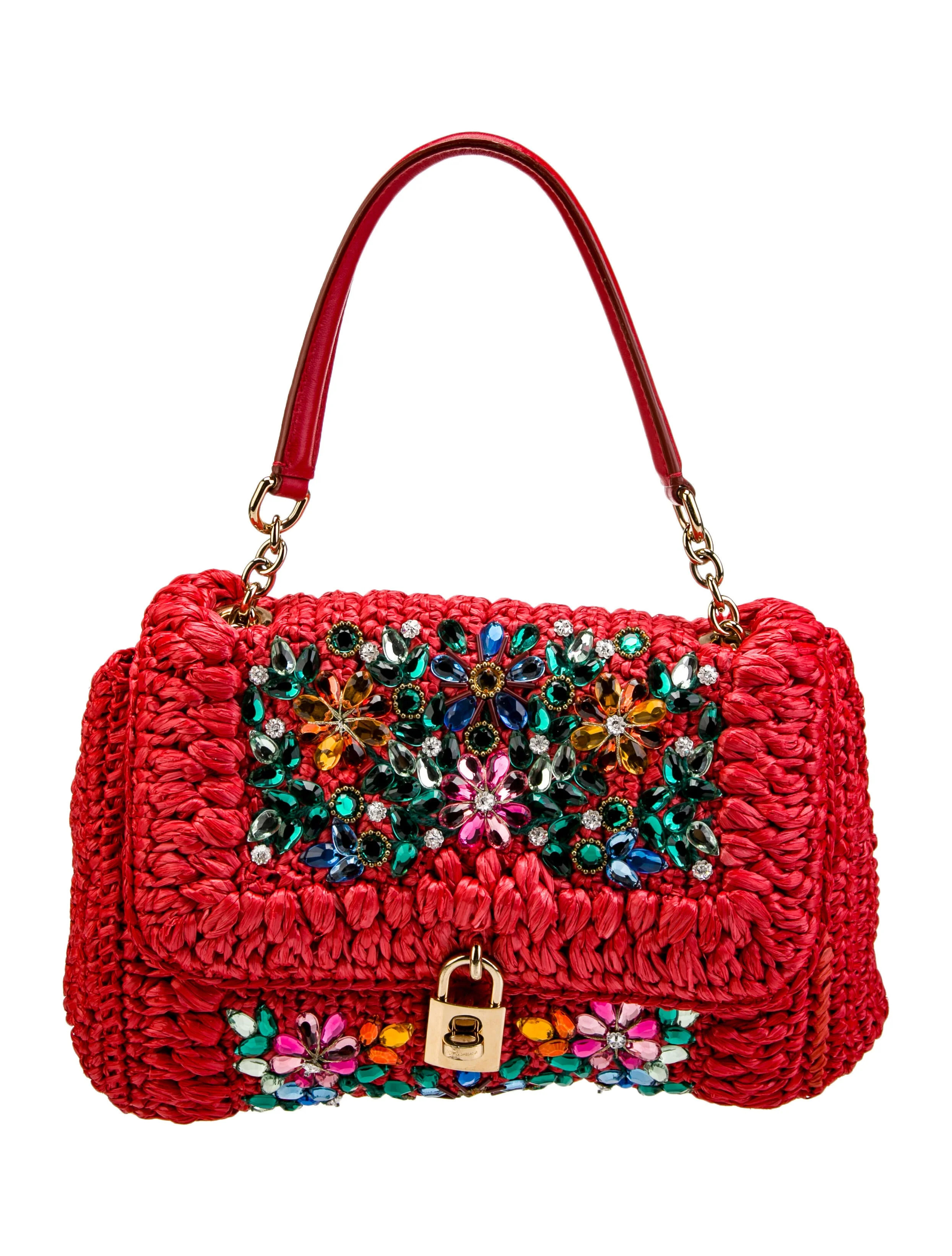 Embellished Raffia Shoulder Bag | The RealReal