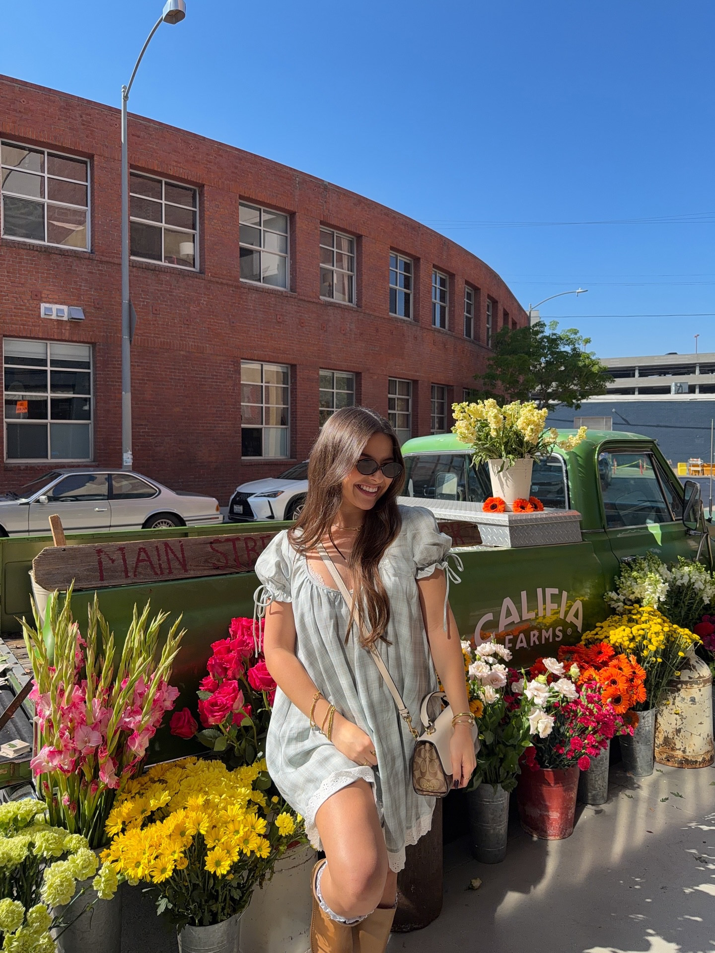spring in november 🌼💐🌷 dress from @princesspolly code CAMILA25 (bag is old from Coach Outlet!)

#LTKStyleTip