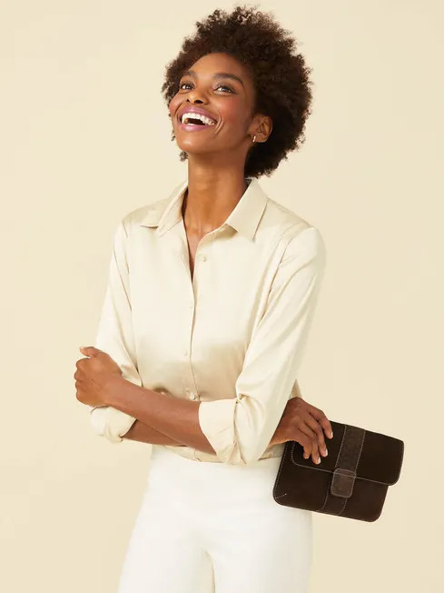 Denver Satin Shirt | J.McLaughlin