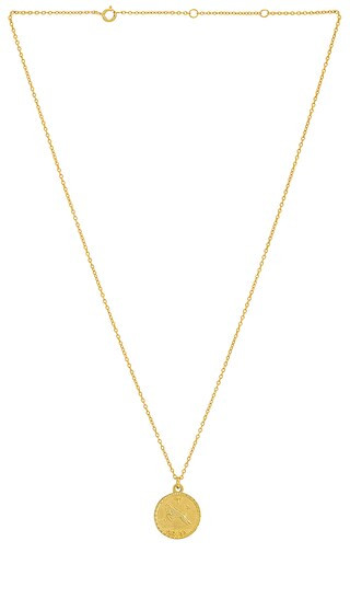 Zodiac Medal Necklace in Gold | Revolve Clothing (Global)