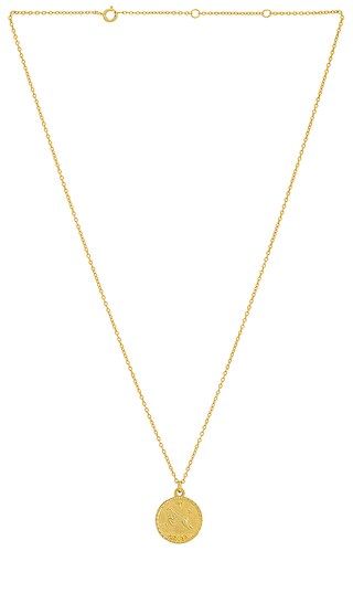 Zodiac Medal Necklace in Gold | Revolve Clothing (Global)