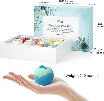 ZenBombs Bath Bombs for Women, 12pcs Handmade Natural Bath Bomb Gift Set, Bath Bomb with Shea But... | Amazon (US)
