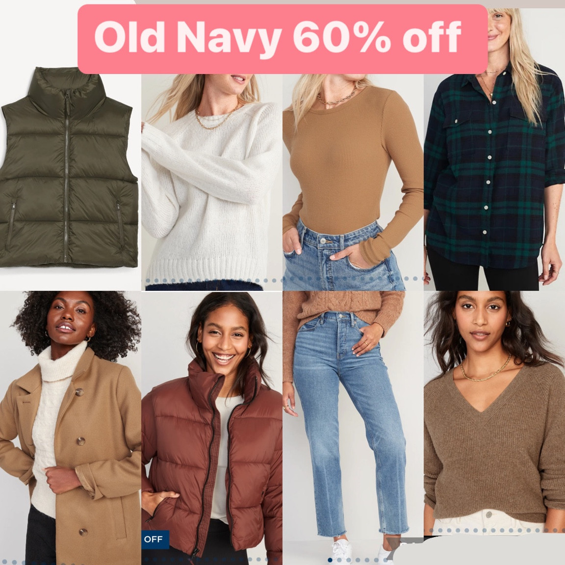 Old navy 60% off #oldnavy 

#LTKunder50 #LTKCyberweek #LTKsalealert
