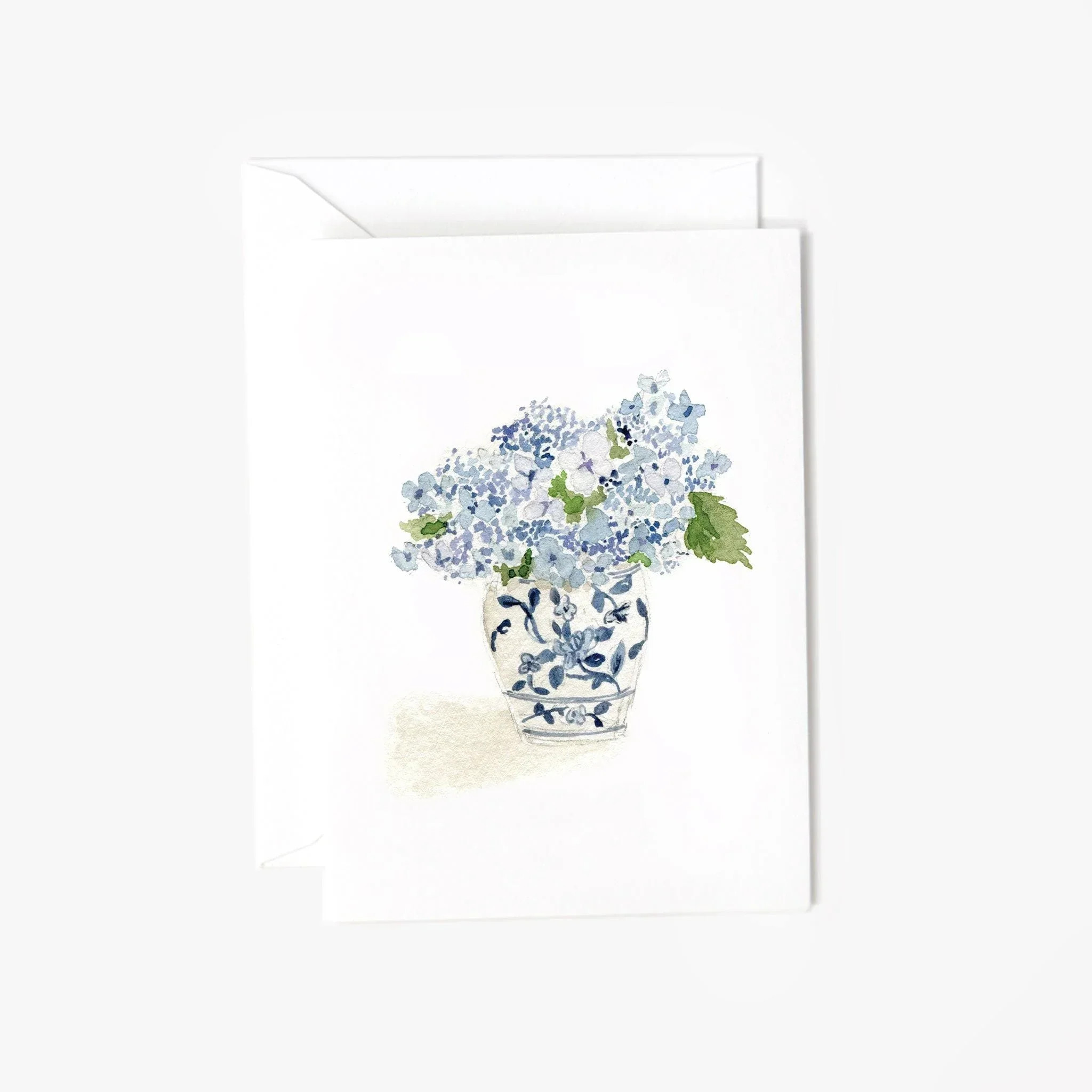 hydrangea bouquet mini enclosure notecard | Emily Lex Studio