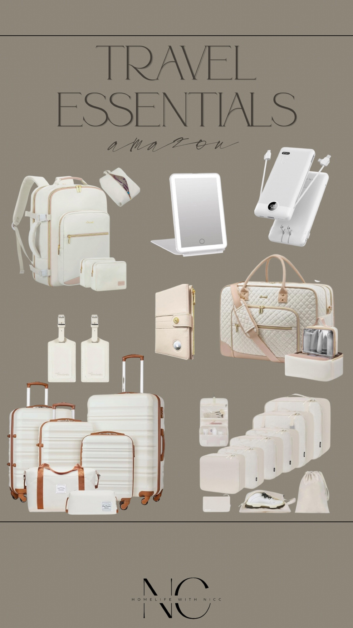 Amazon travel essentials! All of these have a 4+ star rating, and most come in a variety of colors to fit your style! #amazontravel #amazontravelessentials #travelessentials #travelmusthaves #amazonluggage #amazonvacation

#LTKStyleTip #LTKTravel