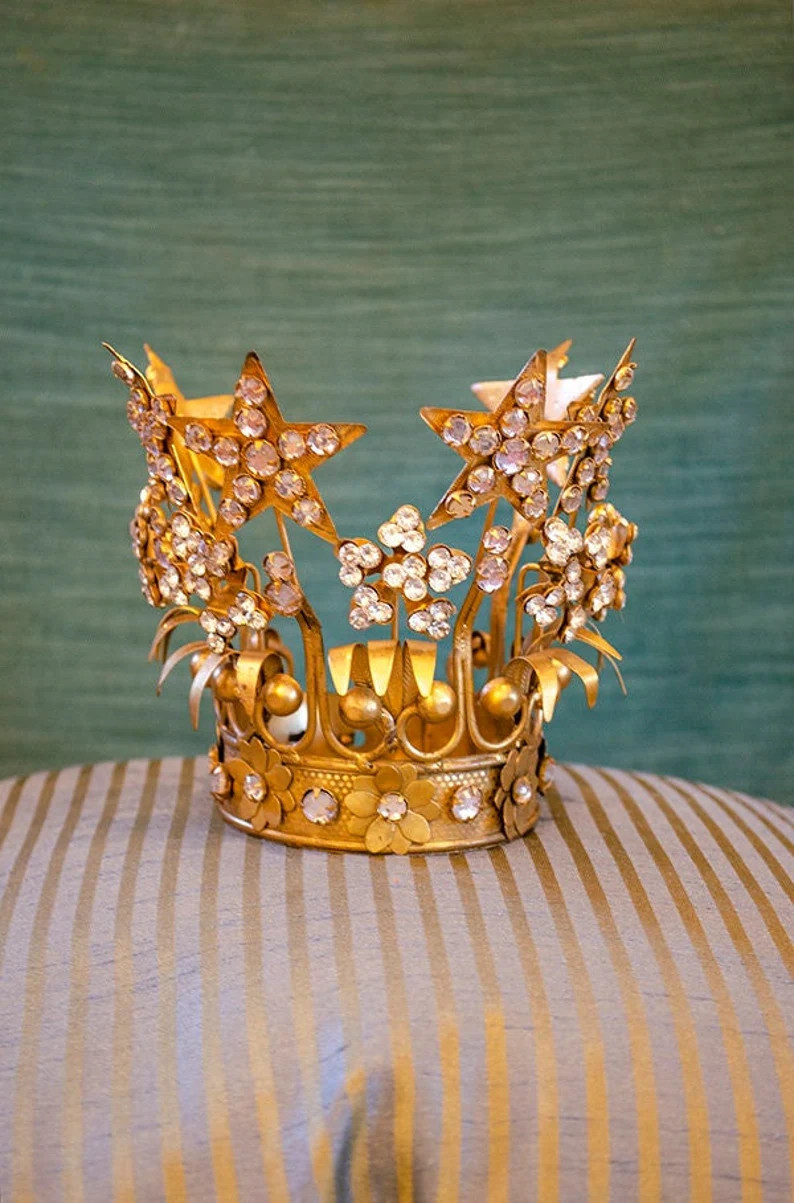 French Style Corona Crown Madonna Crown Stars Flowers - Etsy | Etsy (US)