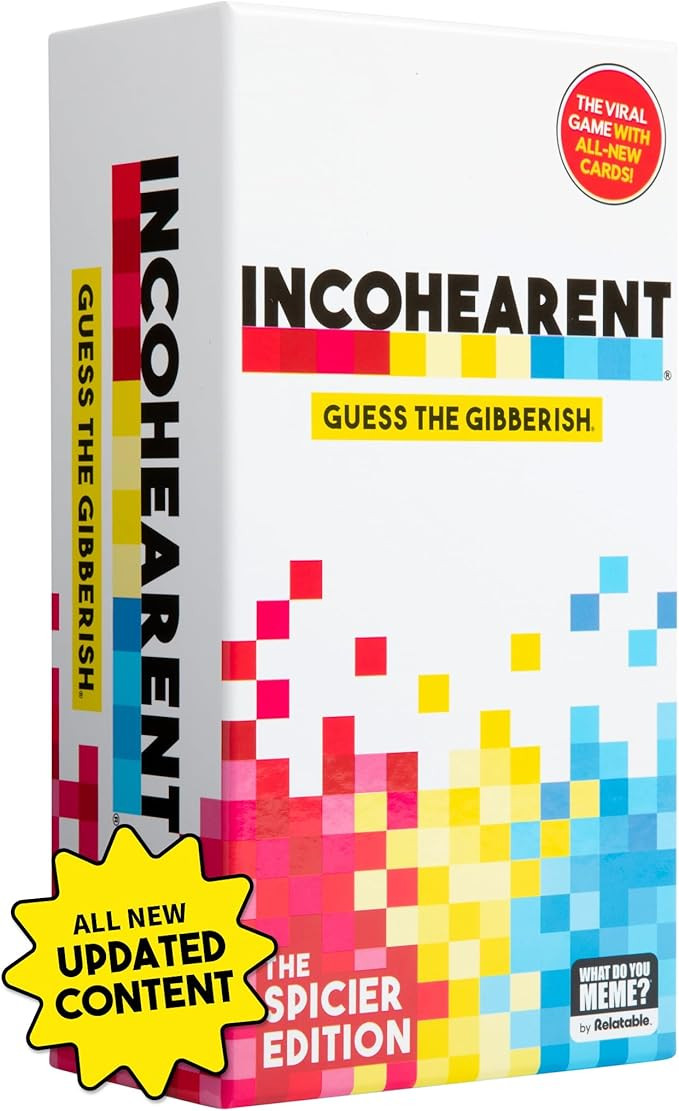 Incohearent, The Guess the Gibberish Party Game by Relatable, A Funny Card Game for Adults, Great... | Amazon (US)