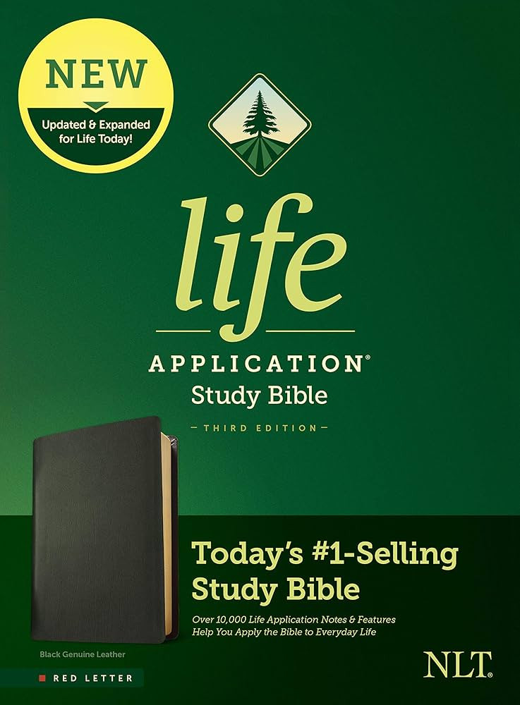 NLT Life Application Study Bible, Third Edition (Genuine Leather, Black, Red Letter) | Amazon (US)