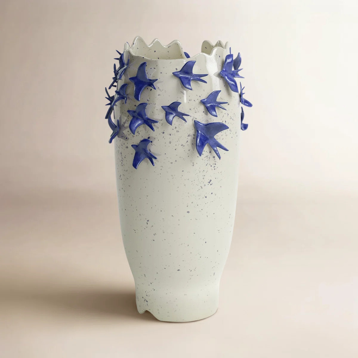 Euphemia Ceramic / Porcelain Floor Vase | Birch Lane