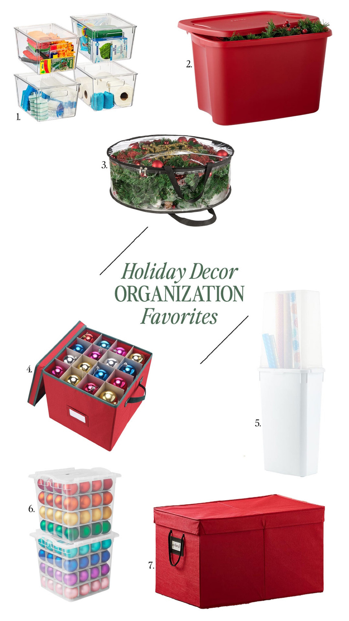 Holiday Decor Organization Favorites 🎄

#LTKSeasonal #LTKhome #LTKHoliday