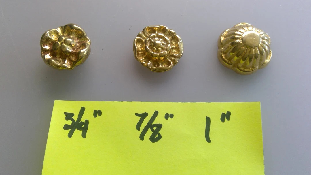 Cast Brass Rosette Cap Nut Wall Sconce, Plaque Nut 3 Shapes - Etsy | Etsy (US)