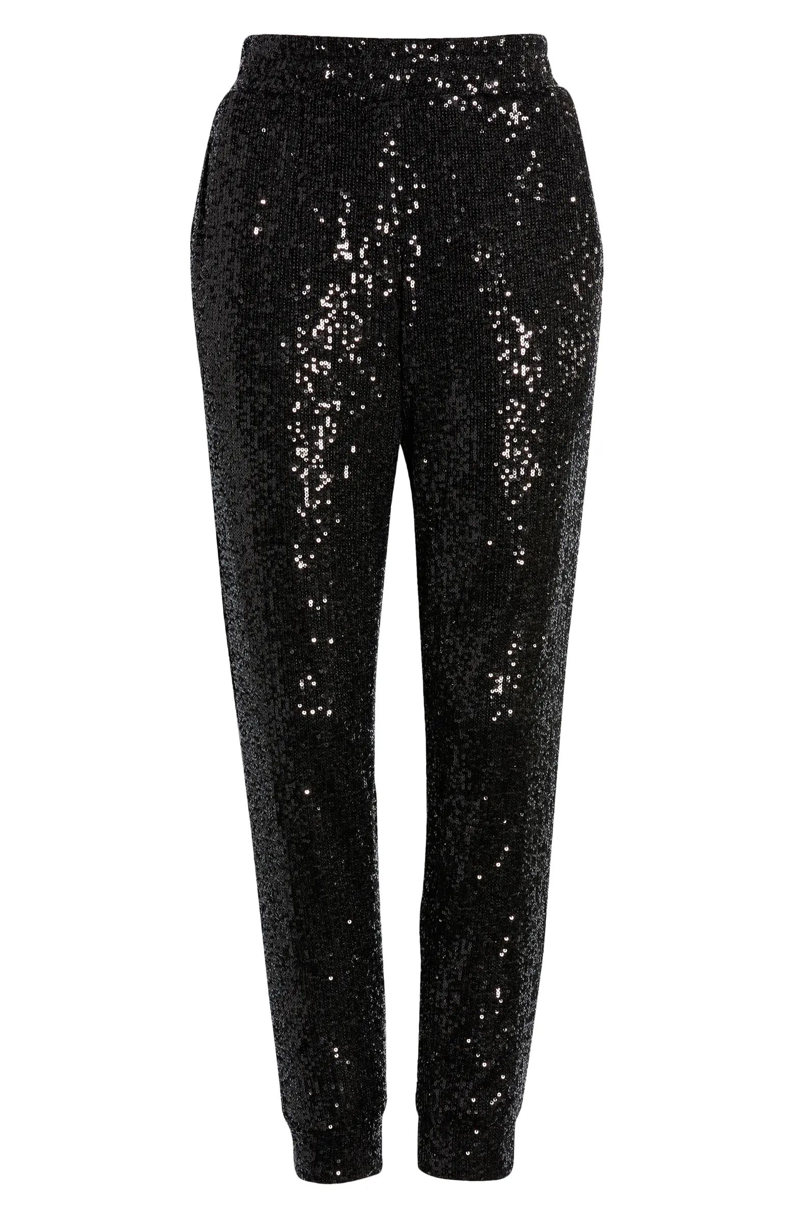 BB Dakota by Steve Madden Glitter End Sequin Pocket Joggers | Nordstrom | Nordstrom