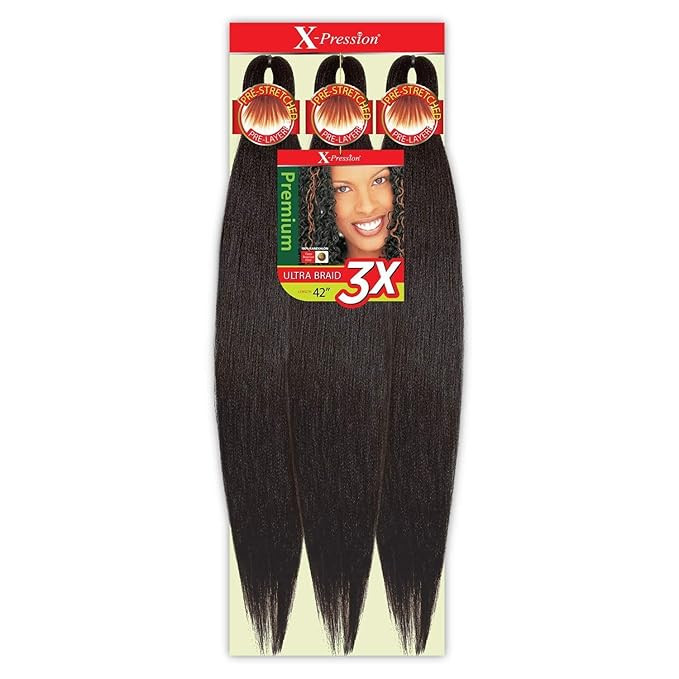 Outre Braids X-Pression Kanekaion 3X Pre Stretched Braid 42" (3-Pack, 1) | Amazon (US)