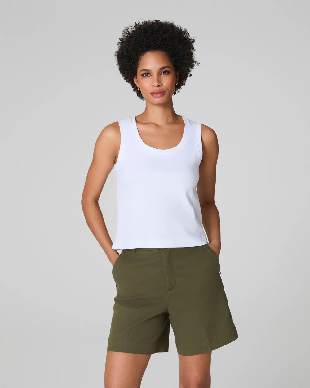 SPANX® Cotton Crewneck Tank | Spanx