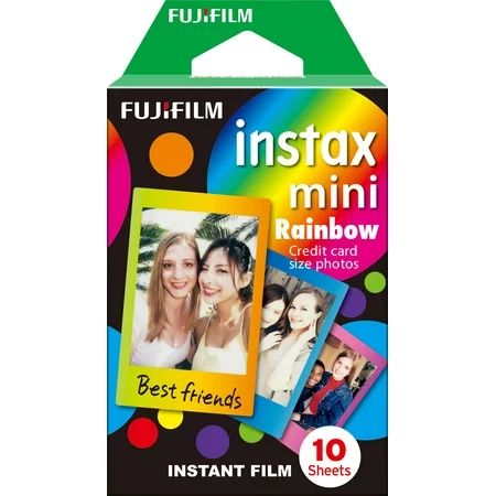 Fujifilm Instax Mini Film - Rainbow (10 Exposures) | Walmart (US)