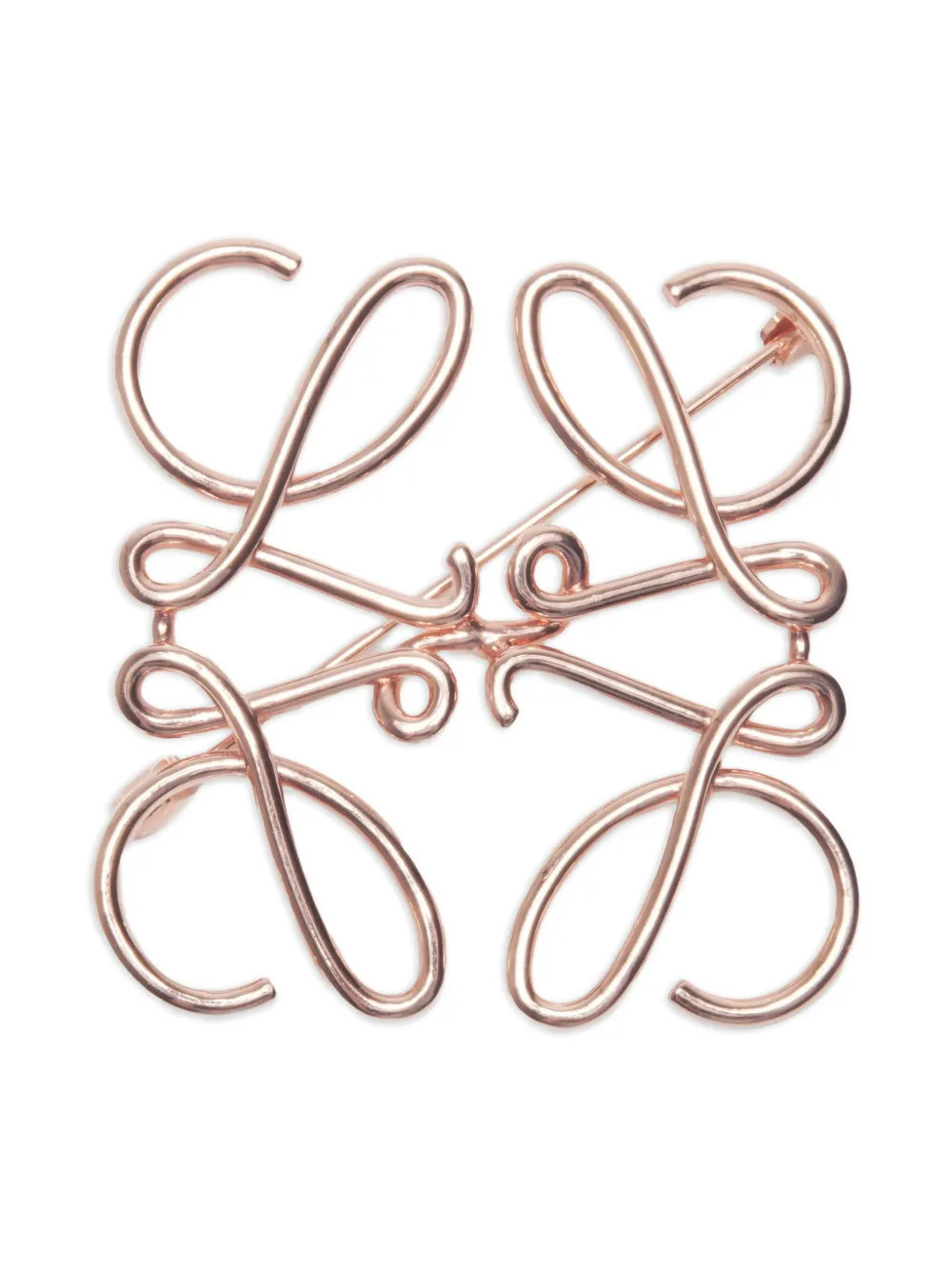 Loewe Pre-Owned 2000-2020s Loewe anagram motif brooch - Pink | Farfetch Global