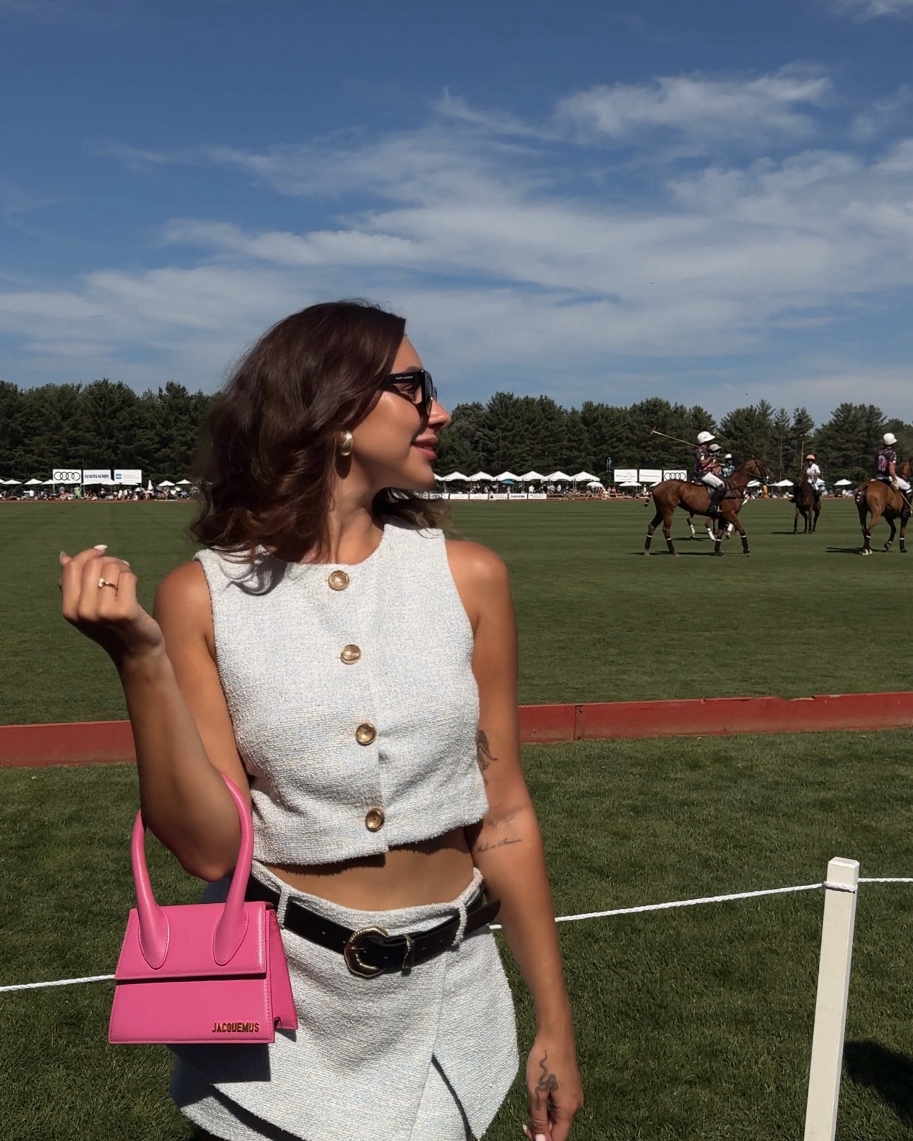 Polo match energy 🐎☀️ Wearing my favorite summer set from Zara paired with a pop of pink 💕
I’ve linked this outfit and similar pieces — perfect for your next chic daytime event!
Tap to shop ✨

#LTKsummer #LTKstyle #ZaraSet #JacquemusBag #ChicStyle #PoloMatchLook #SummerOOTD #OutfitInspo

#LTKStyleTip #LTKSaleAlert #LTKPetite