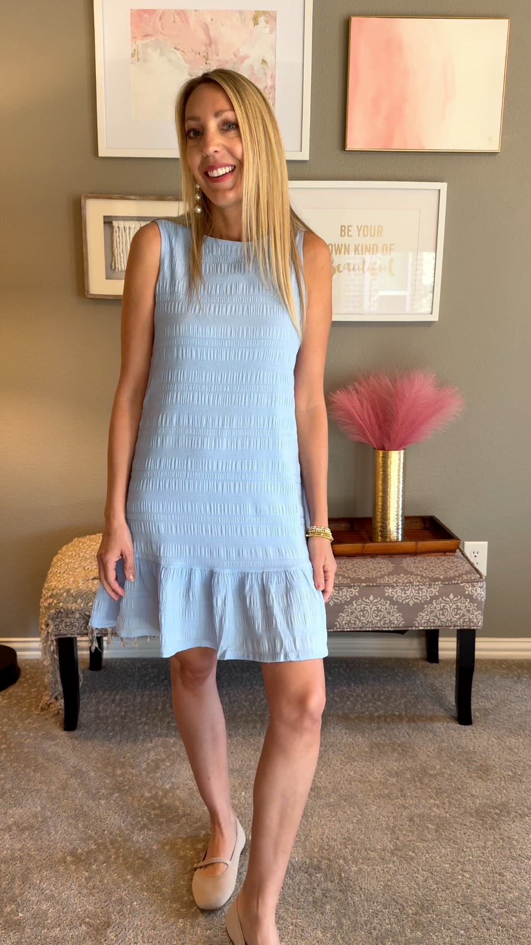 Baby blue was the color of her eyes, baby blue like the Colorado skies 🎶 

Baby blue like the prettiest dress — and it comes in all the dreamy pastels for spring 🦋

Y’all are loving the spring dresses, so be sure to check this dress out. It’s soft and has a built in slip, so you can’t see through it.

Also, name this song and artist? 

#springdress #babyblue #fashionover40 

#LTKOver40 #LTKootd #LTKmomlife