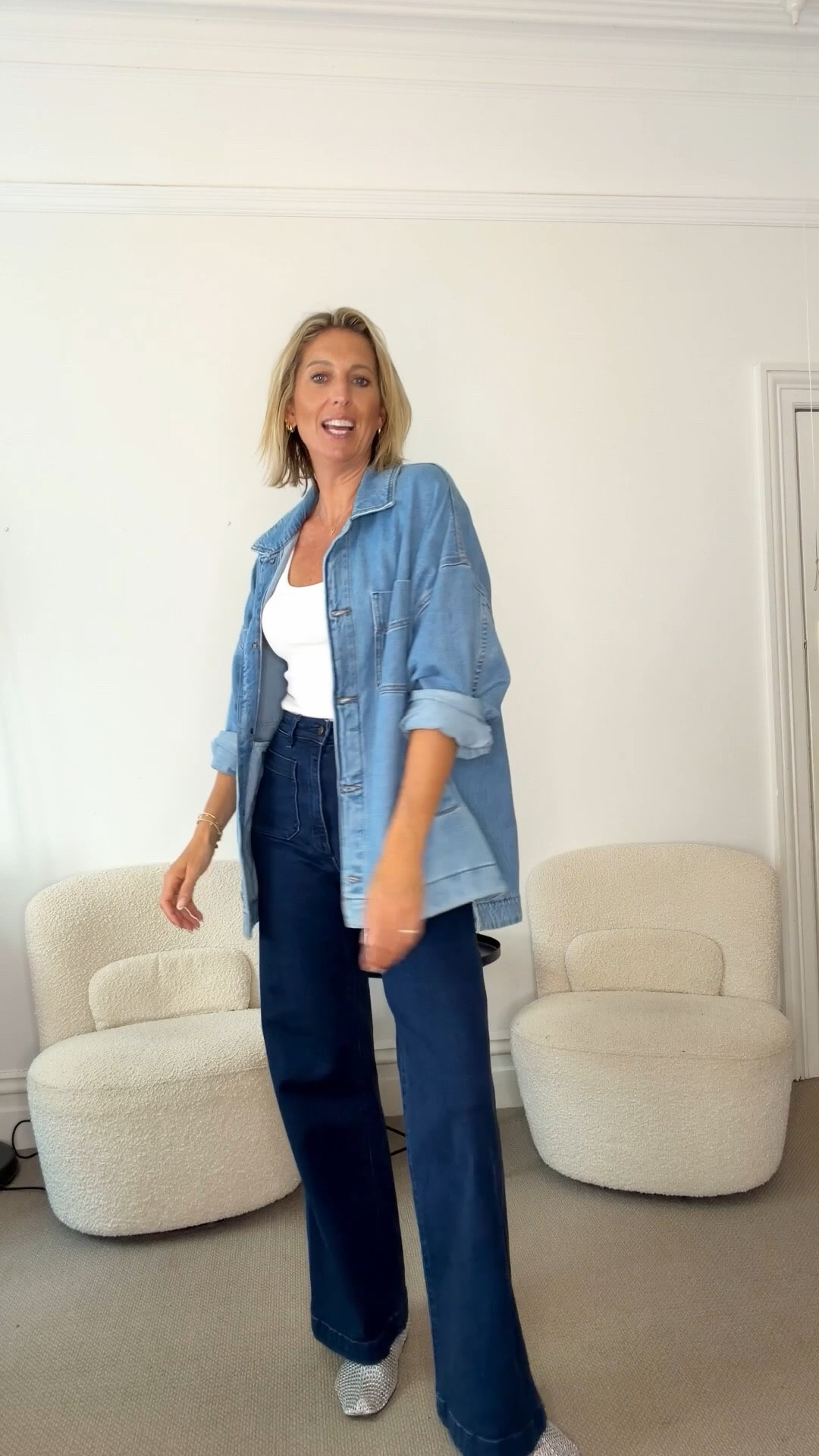 Denim Shacket >> the perfect layering item for Autumn, to dress down outfits casual style! 💙 

#LTKautumn #LTKjeans #LTKstyletip