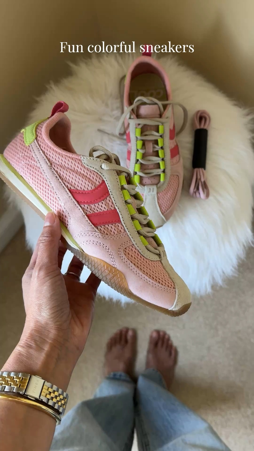 Spring outfits 2026. 
Spring sneakers. Summer sneakers. Slim profile sneakers. Lightweight sneakers. Breathable fabric with suede detailing  Flexible sole, light arch support. Good fashion sneakers. 
True to size for Euro sizing; I found the US sizing to run big. 


#LTKOver40