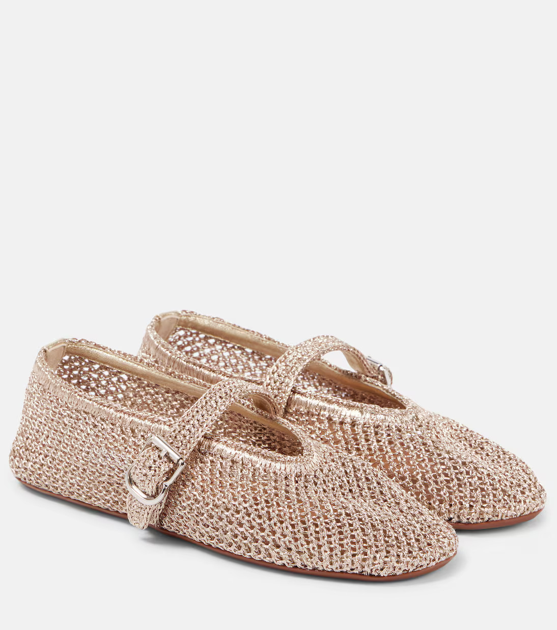 Metallic mesh ballet flats | Mytheresa (INTL)
